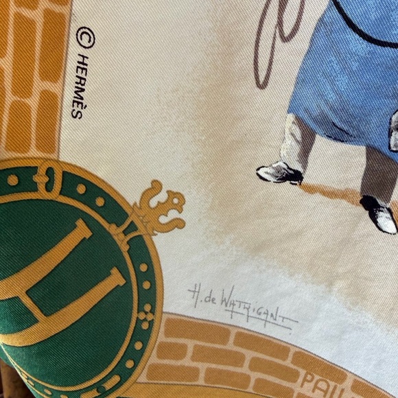 Hermes equestrian theme large scarf - Picture 2 of 6